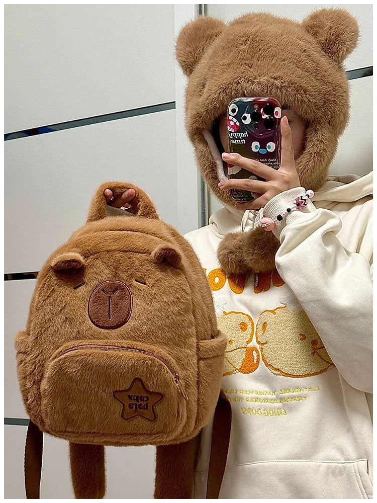 Fluffy Capy Backpack