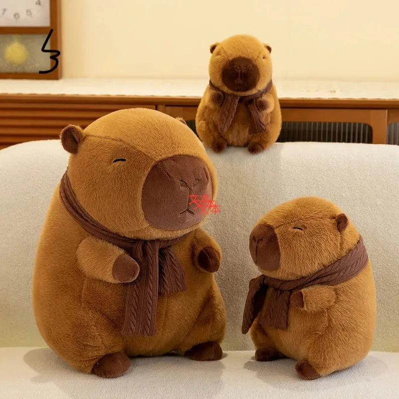 Capybara Plushie with Scarf