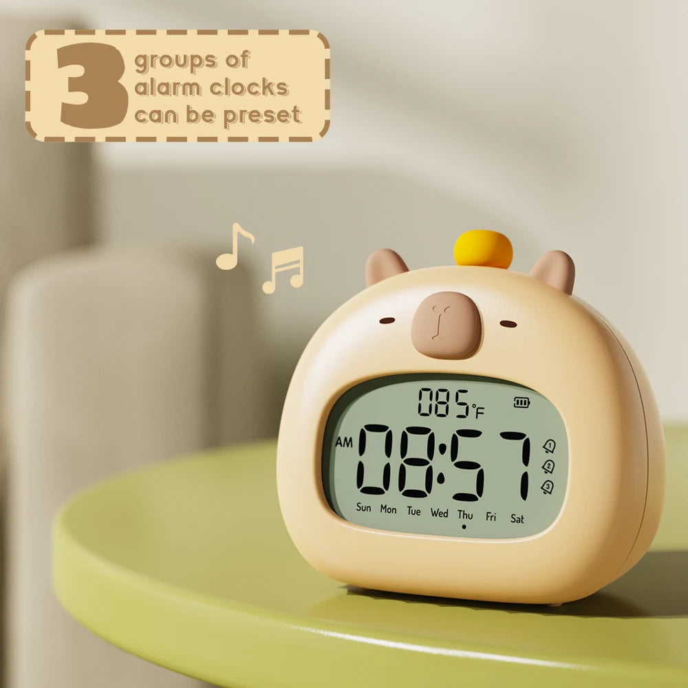 Capy Chubby Digital Clock