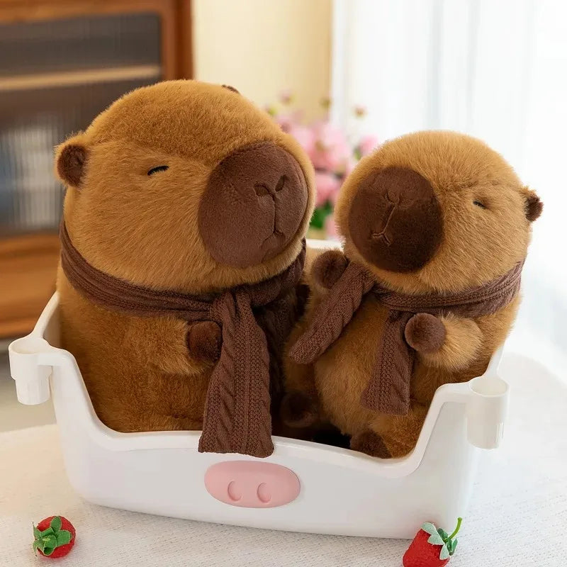 Capybara Plushie with Scarf