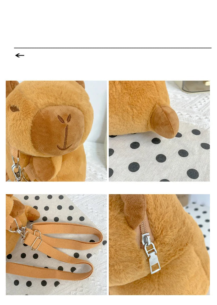 Capybara Backpack Plush