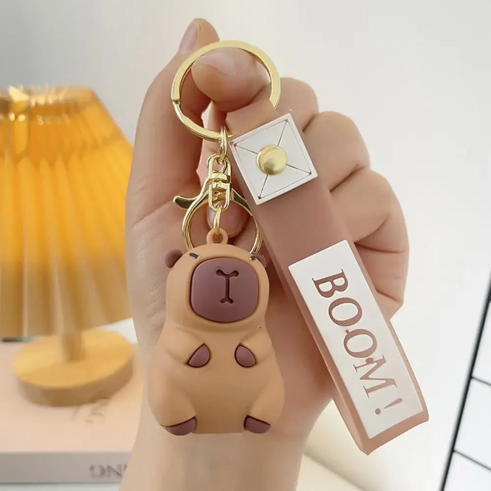 Capy Boom Keychain – Classic Capybara