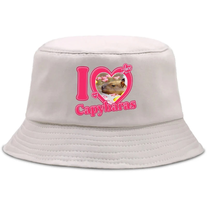 Gray Capybara Fishing Hat