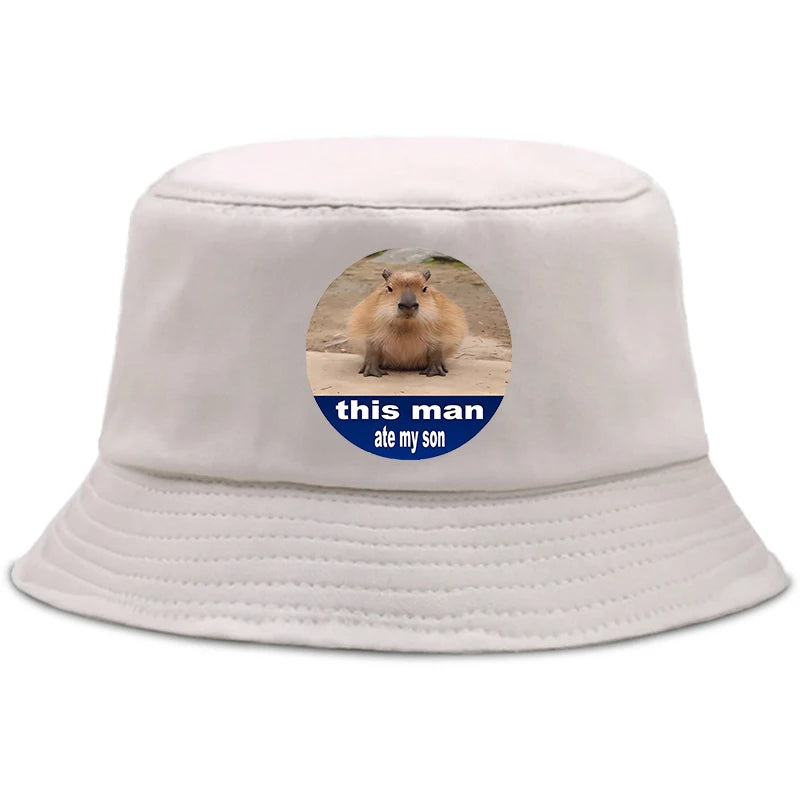 Gray Capybara Fishing Hat