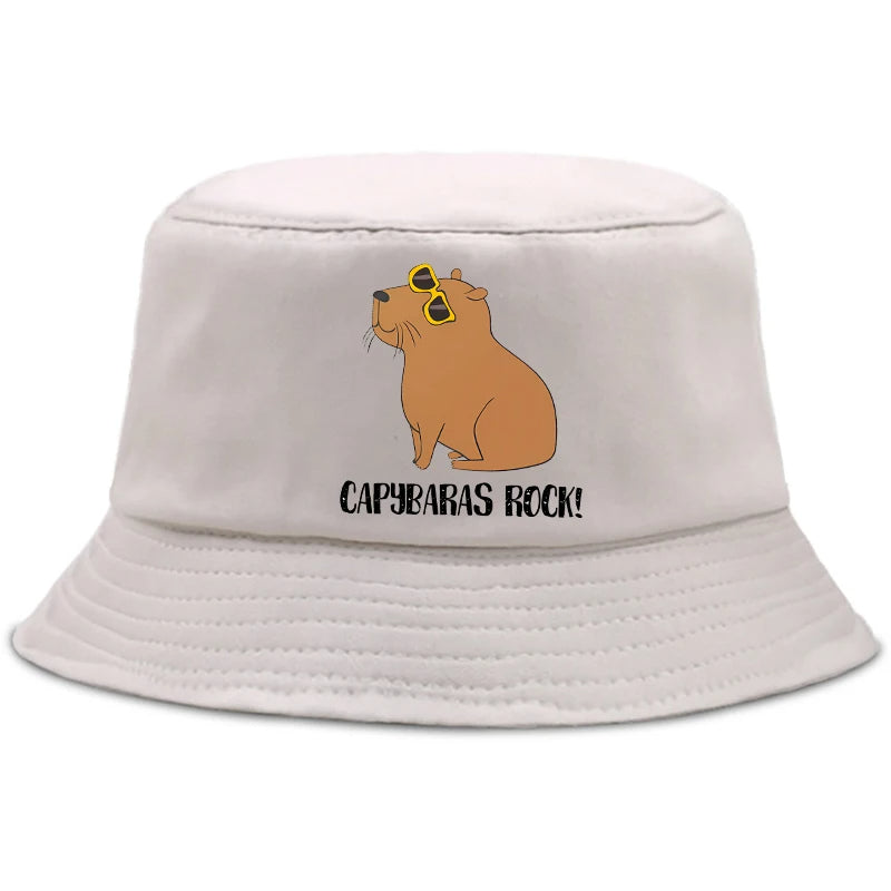 Gray Capybara Fishing Hat