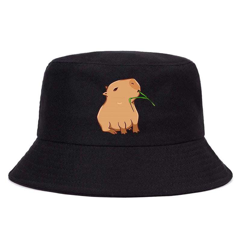 Black Capybara Fishing Hat