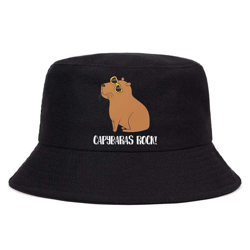 Black Capybara Fishing Hat