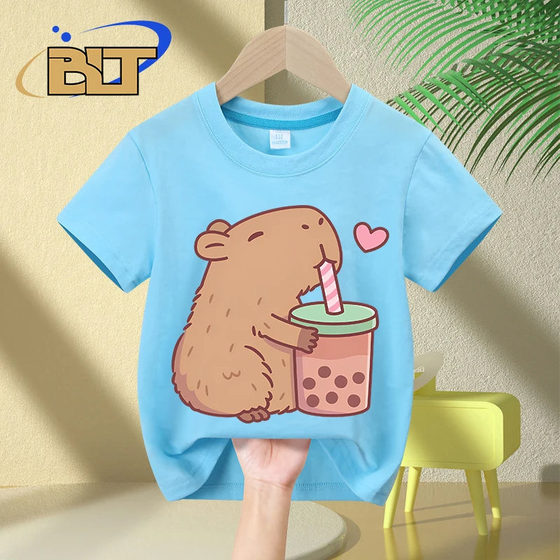 Camiseta infantil Capy Smoothie