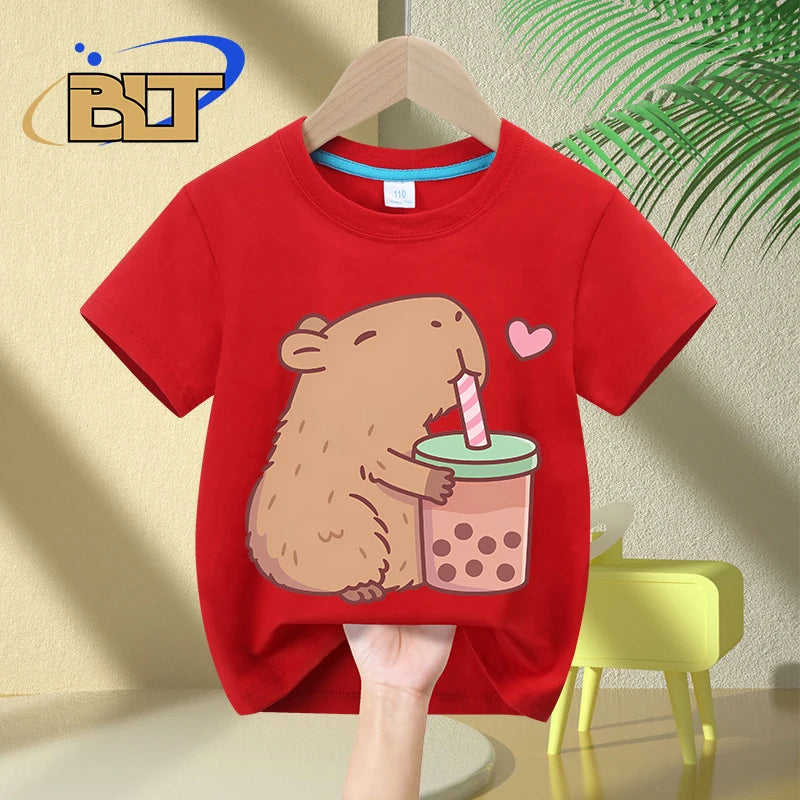 Camiseta infantil Capy Smoothie