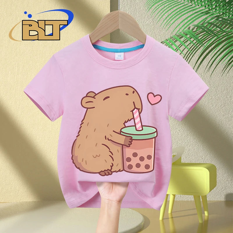 Camiseta infantil Capy Smoothie 