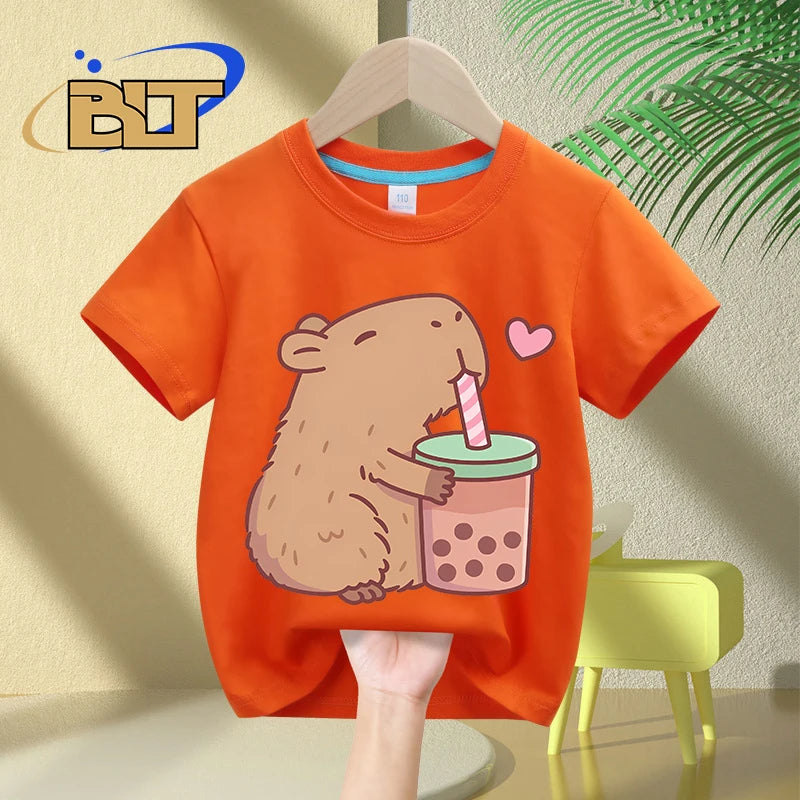 Camiseta infantil Capy Smoothie