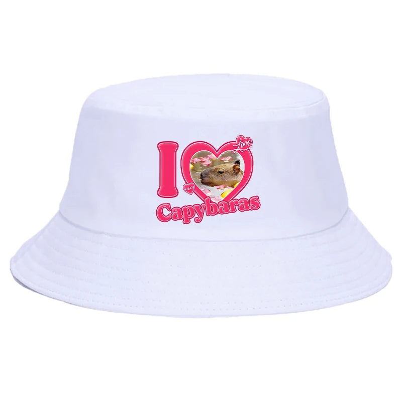 White Capybara Fishing Hat