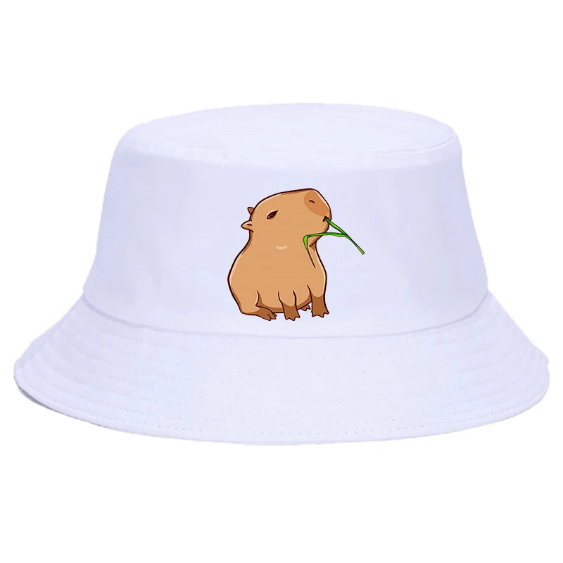 White Capybara Fishing Hat