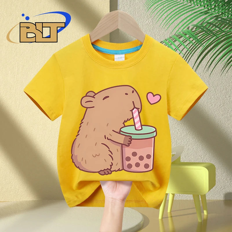 Camiseta infantil Capy Smoothie